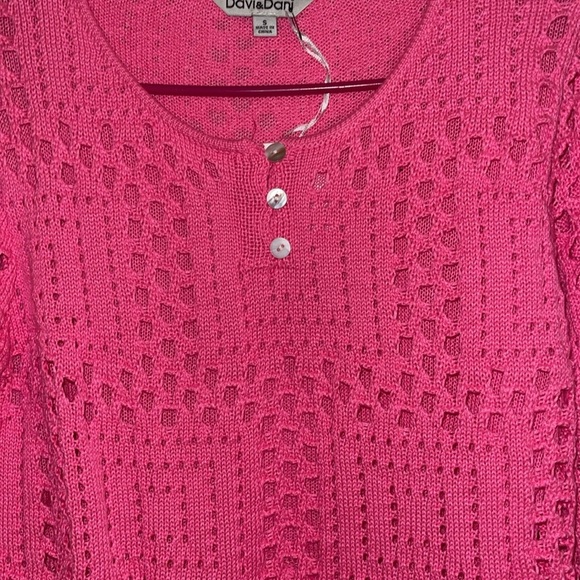 🌹NWT:DAVI & DANI ACAPULCO PEPLUM HEM SWEATER - Picture 3 of 8